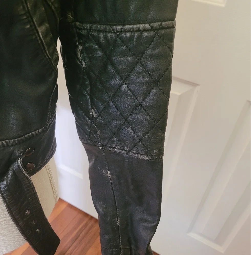 Nicole by Nicole Miller Black Leather Jacket - Picture 3 of 7